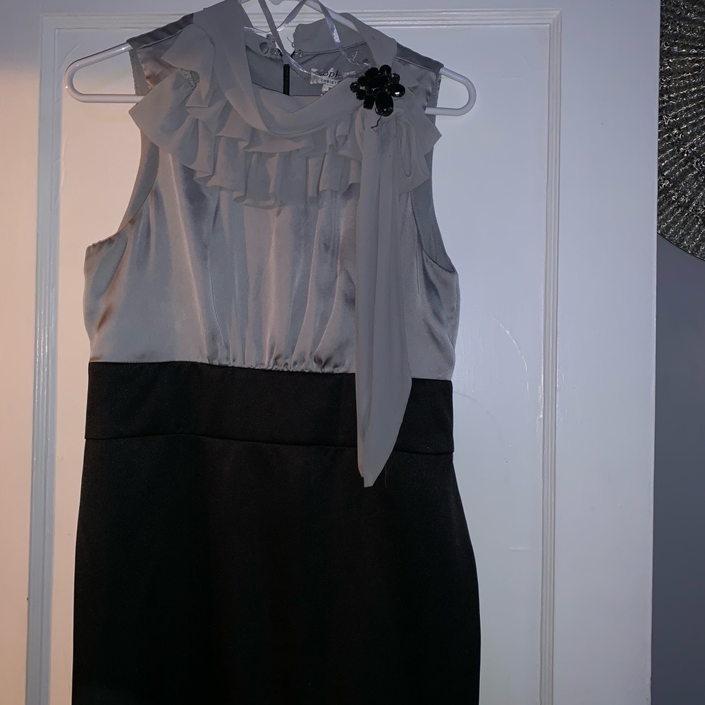 Black and silver dress Sophia Christina dress